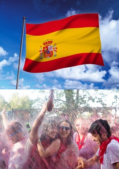 スペインのワインバトル